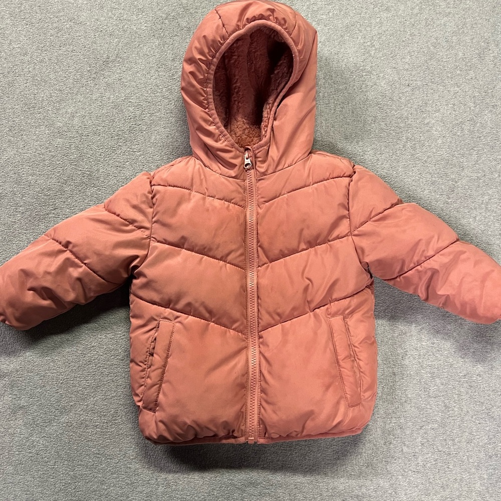 Cozy Pink Hooded Puffer Jacket